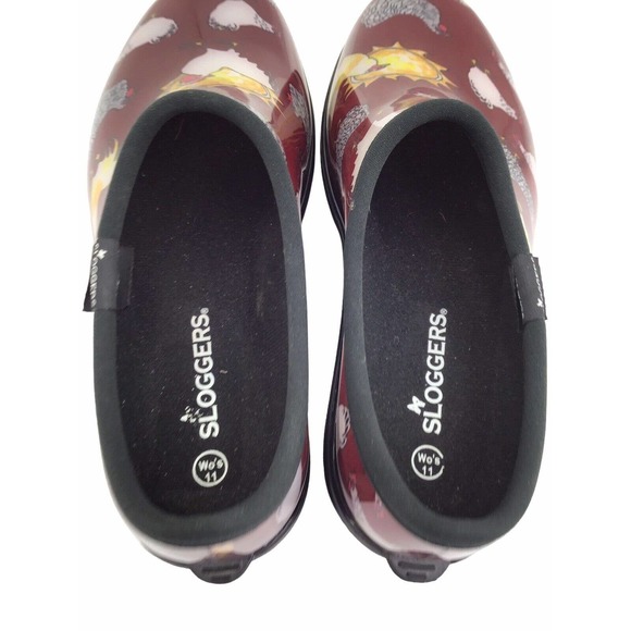 Sloggers chicken hen print waterproof garden rain shoes women size 11 - Picture 10 of 11